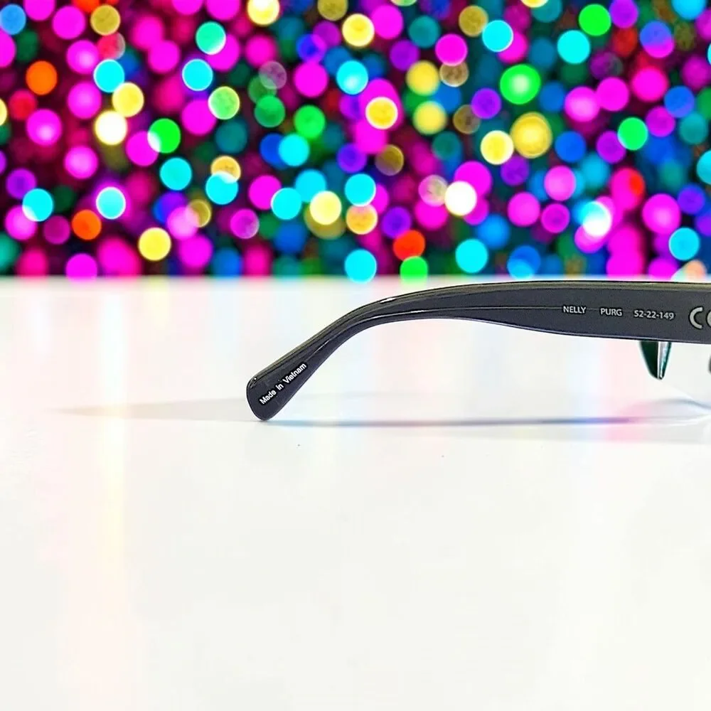 CHRISTIAN SIRIANO Nelly Sunglasses in Puple Gold Brand New in Box With Hard Case